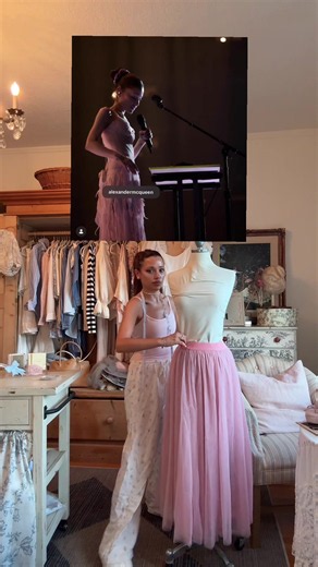 recreating #arianagrande 's alexander mcqueen look for the eternal sunshine tour 🩰 🦢