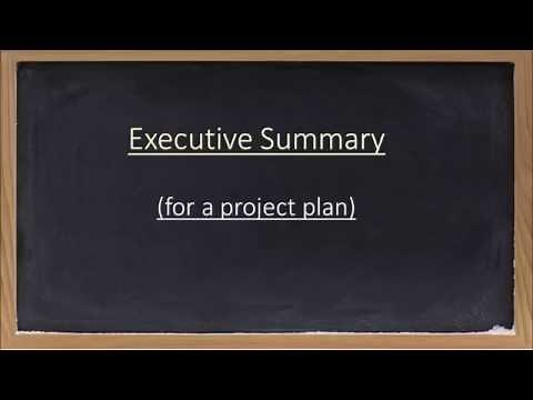 Overview of an Executive Summary