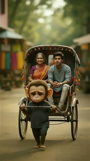 AI Generated Short Film | The Street Monkey 🐒✨ | A Tale of Compassion