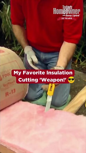 This will slice through even the thickest insulation! 🔪 #todayshomeowner #diy #homeimprovement #homehacks #insulation #knives #reels #reelsvideo #reelsfb | Today's Homeowner