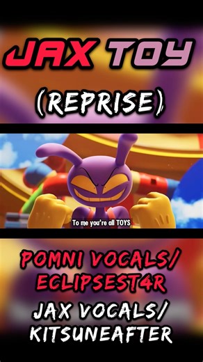 ✨JaxToy (Reprise) Cover | Ft: @BABA CHOPS🖤💀★°•. ✨#tadc #digitalcircus #jax #pomni #viral #shorts