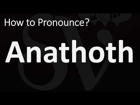 How to Pronounce Anathoth? (CORRECTLY)