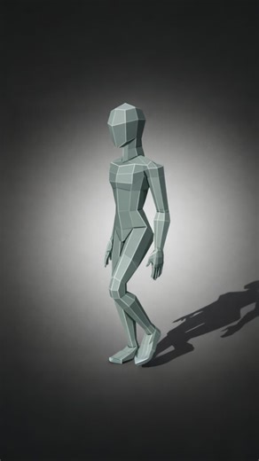 sameer patwar on Instagram: "Lowpoly character base mesh learn topology flow !! . #animation #fyp #explore #follow #3danimation #character #human"