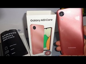 unboxing Samsung Galaxy A03 core Pink color, review, test camera