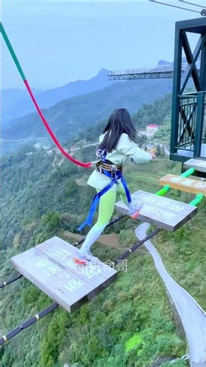 My terrified screams echo all around the vast valley:Asmr Bungee Jumping
