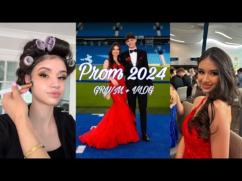 PROM VLOG 💕 getting my makeup done, hair done, party, full day vlog ✨