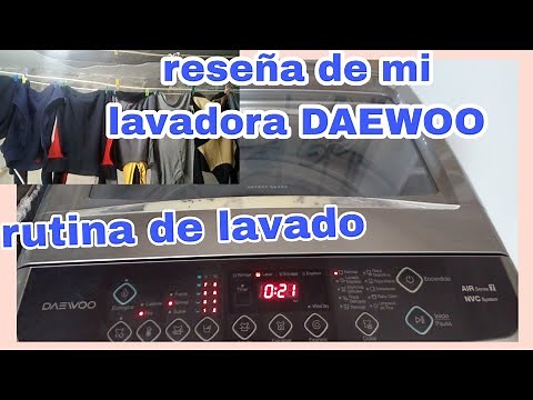 DAEWOO AIRBUBBLE 4D washing machine review. | Washing routine 👕👖how to use DAEWOO 16kg washing ma...