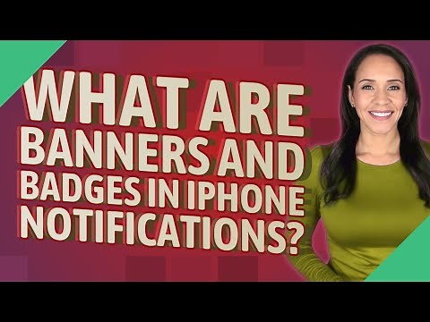 What are banners and badges in iPhone notifications?