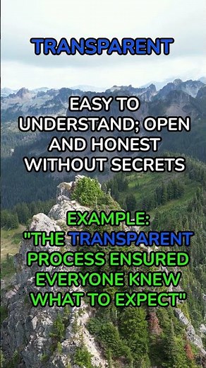 One-Minute Vocabulary: What Is Transparent? | Learn English Quickly