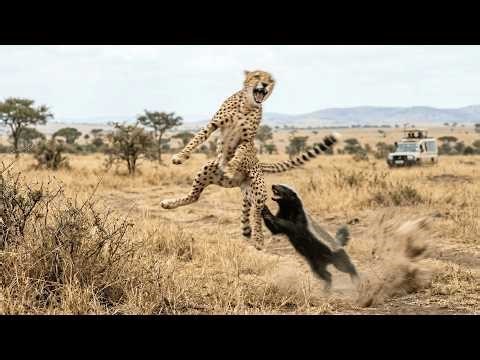 Honey Badger Turns The Cheetah Into A Panicking Rookie
