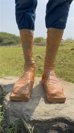 ✅The Boy Shows SURVIVAL Skills: How to Walk Easily in Rainy Season 🌧️