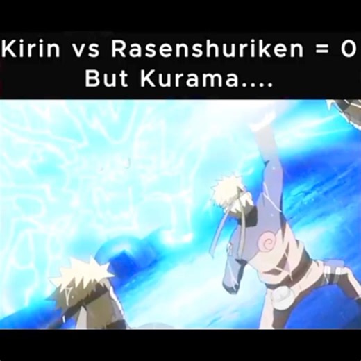 Kirin vs Rasenshuriken But Kurama | Naruto Anime Reels