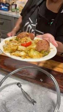 Southern Fried Cabbage with Smoked Sausage! Who's making this tonight?
