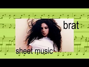 Charli xcx - 360 & 365 piano version (sheet music)