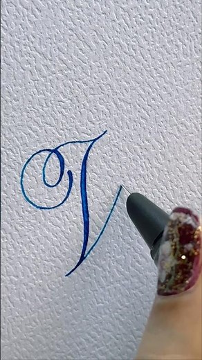Letter “V” Calligraphy