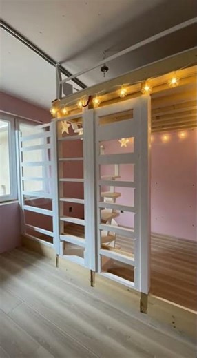 Concrete to Dreamy Pastel Loft Kids Room (Time‑Lapse)