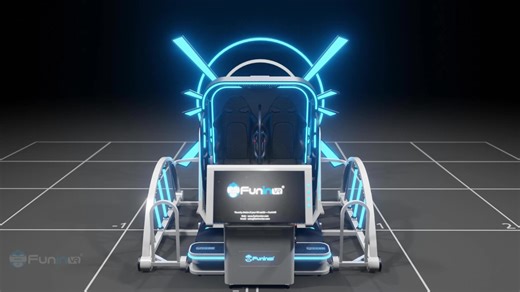 Arcade Game Machine Vr Roller Coaster Flight Simulator Experience Vr Game Machine 2 Seat 360 VR Seat