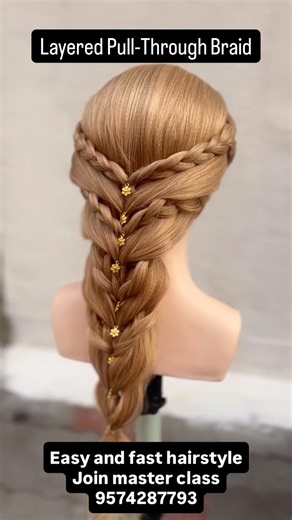 Easy & Fast Bridal Braid Hairstyle Tutorial | Simple Wedding Hair Look for Beginner #shots #shorts