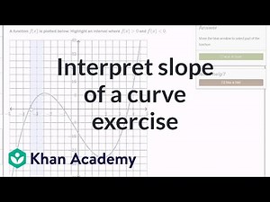 Interpreting slope of a curve exercise - Mathematics Video Lecture - Engineering Mathematics