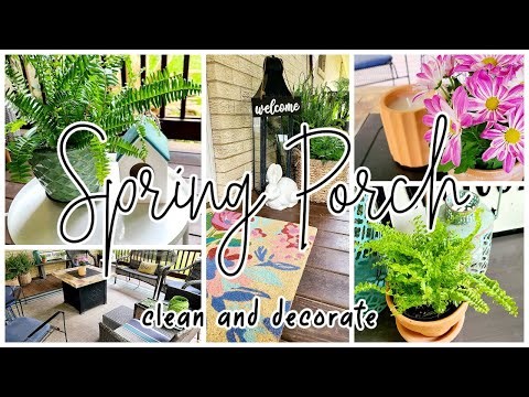 *NEW* SPRING PORCH MAKEOVER // SPRING PORCH DECOR IDEAS // FARMHOUSE FRONT PORCH // ROBIN LANE LOWE