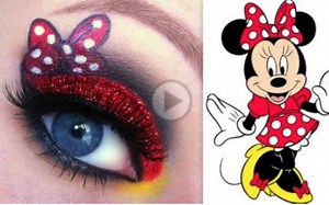 【GlitterGirlC】［迪士尼｜米妮］主题［眼妆］化妆教程！