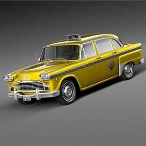 Checker Cab A8 Marathon 1956-1982 3D Model by SQUIR