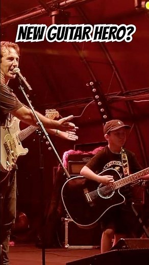 7 years old guitar hero? #livemusic #kids #guitar