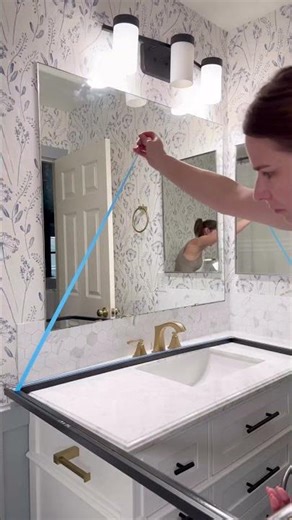 How to Frame a Builder Grade Bathroom Mirror