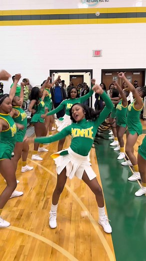 Last walk in of the season in honor of Senior Night! We will miss our seniors! Now let’s get it 😏❤️‍🔥 #MonroeCheerleaders