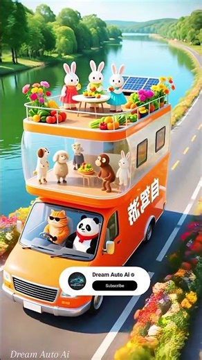 The world dream auto ai bring a new level ai design car of animals ⚡#car #ai #concept