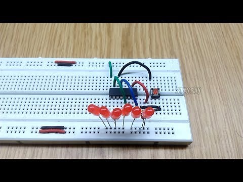Digital Dice with 4017 Only | Breadborad Circuits | SdevElectronics