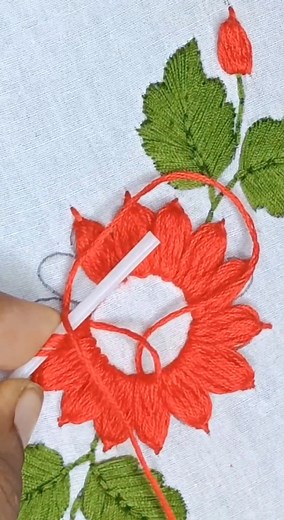 Beaded Flower Embroidery Design | Stitching Garden