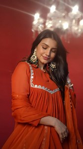 40 reactions · 3 comments | Elevate your style with our Orange Suit Set. Crafted from rich rust orange georgette fabric, this ensemble exudes warmth and sophistication. Paired with a matching chiffon dupatta, this outfit offers a perfect blend of comfort and elegance, making it ideal for various occasions. | Nazash | Facebook