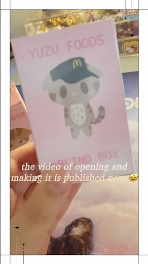 did you watch the new video? yuzu foods blind box template, free printable! ✨ #blindbox #craft #cat