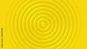 Wave from concentric circles, rings on the surface. Bright, milky radio wave abstract motion background.