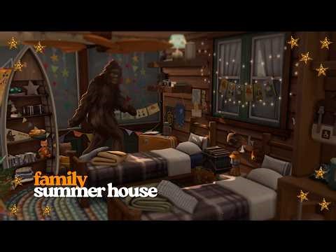 Family Summer House || Sims 4 Speed Build || cc