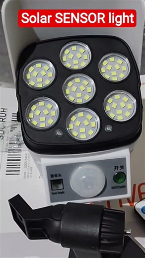 #solar sensor light#new#updates #human serson#sensor charging#remote control#sensor angle 120°,77led