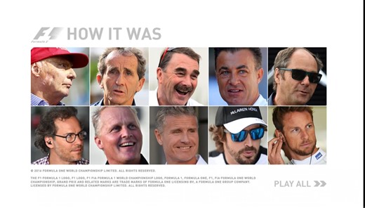 【F1纪录片】How it was：伟大的车手与比赛
