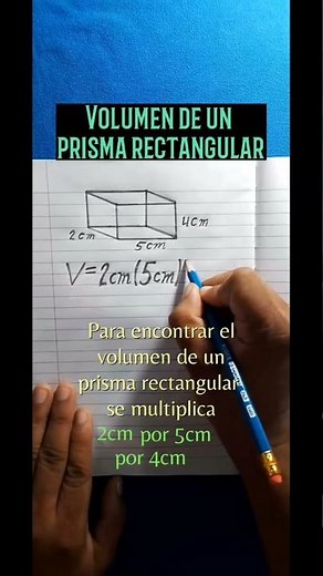 Volumen de un prisma rectangular