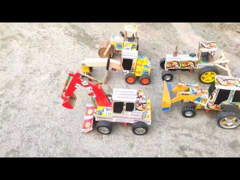 How to make JCB at Home from Matchbox | DIY JCB Backhoe Loader | Mini JCB Science Project