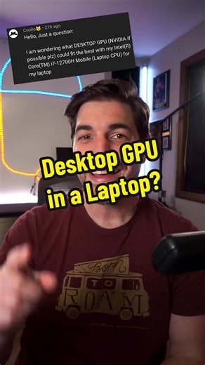 a DESKTOP GPU in a LAPTOP?!? #gamingpc #pcbuild #pcbuildtips #pcsetup #pcgaming #pcsetup #techtok #pctips #pc
