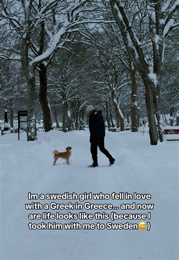 Swedish and Greek Couple's Winter Adventure