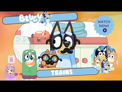 🚂💙 Bluey - Trains | Fun Read-Aloud for Kids! 📖✨