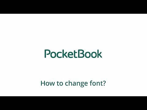 How to Change Font | PocketBook Official Channel