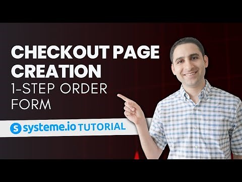 Systeme.io Checkout Page Tutorial | 1-Step Order Form Setup (Step-by-Step Guide)