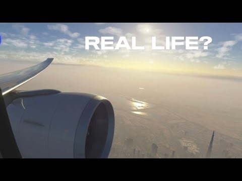 (Beautiful view) Full takeoff sequence PMDG 777-300ER at DXB