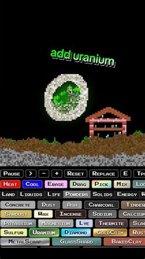 “make a functional nuke” #sandboxels