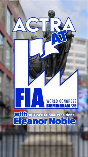 ACTRA on Instagram: "ACTRA is in Birmingham, England this week for the @fia_actors World Congress. ACTRA National President Eleanor Noble walks us through this important global gathering of the world's major performers' unions and shares why "we need each other, and we're all fighting for the same things." #FIA #FIAworldcongress"