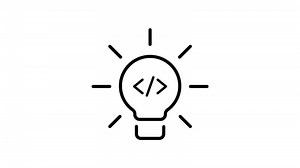 Download programming outline icon animation. transparent background for free