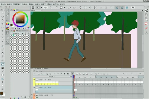 CSP动画初级教程-进阶版07建立色板及上色技巧